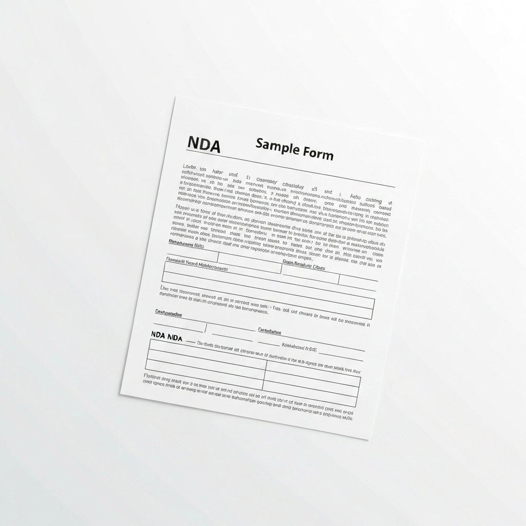 Non Disclosure Agreement Form Example A Comprehensive Guide