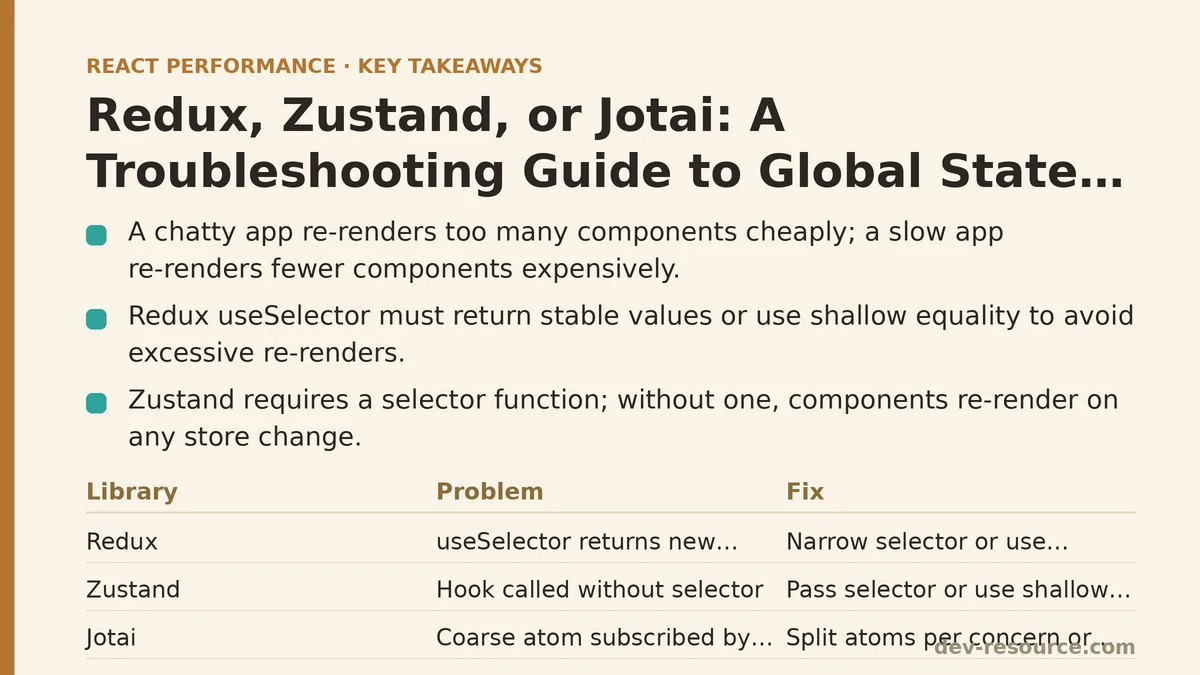 Redux, Zustand, or Jotai: A Troubleshooting Guide to Global State Performance